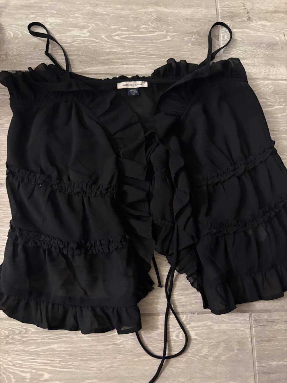 American eagle front tie top